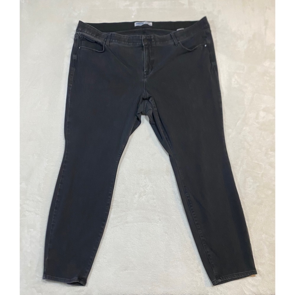 Old Navy Rockstar 24/7 Secret Slim Skinny Jeans Faded Black Plus Size 26